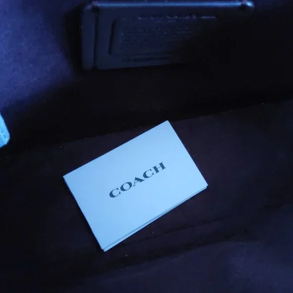 Coach Marlie Top Handle Satchel / Crossbody Handbag with Whipstitch Trim - Picture 6 of 7